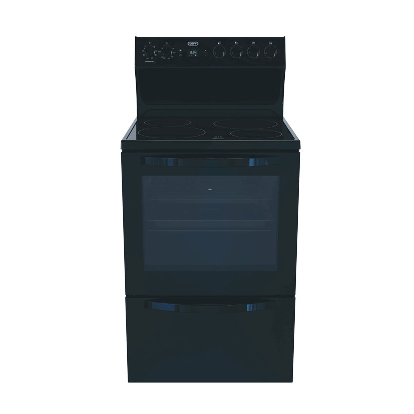 Defy Thermofan+ Kitchenaire 600 Electric Stove - Black