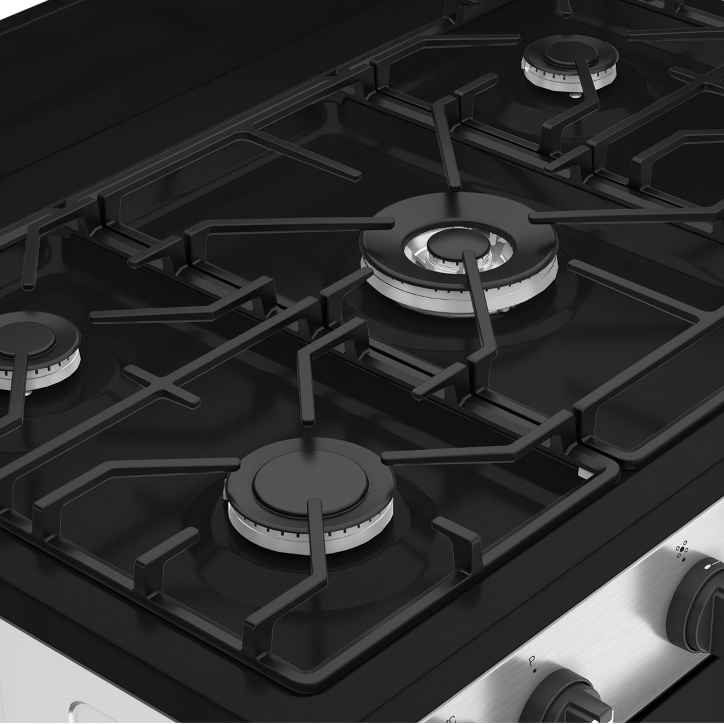 Defy 90cm Gas Electric Range Cooker Thermofan+ Black/Inox DGS90GEBI