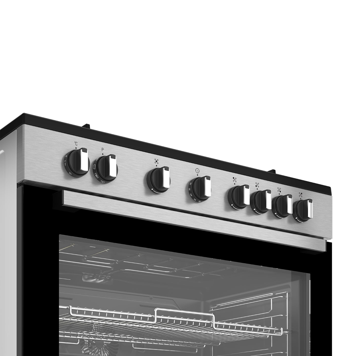 Defy 90cm Gas Electric Range Cooker Thermofan+ Black/Inox DGS90GEBI