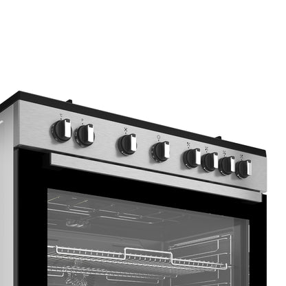 Defy 90cm Gas Electric Range Cooker Thermofan+ Black/Inox DGS90GEBI