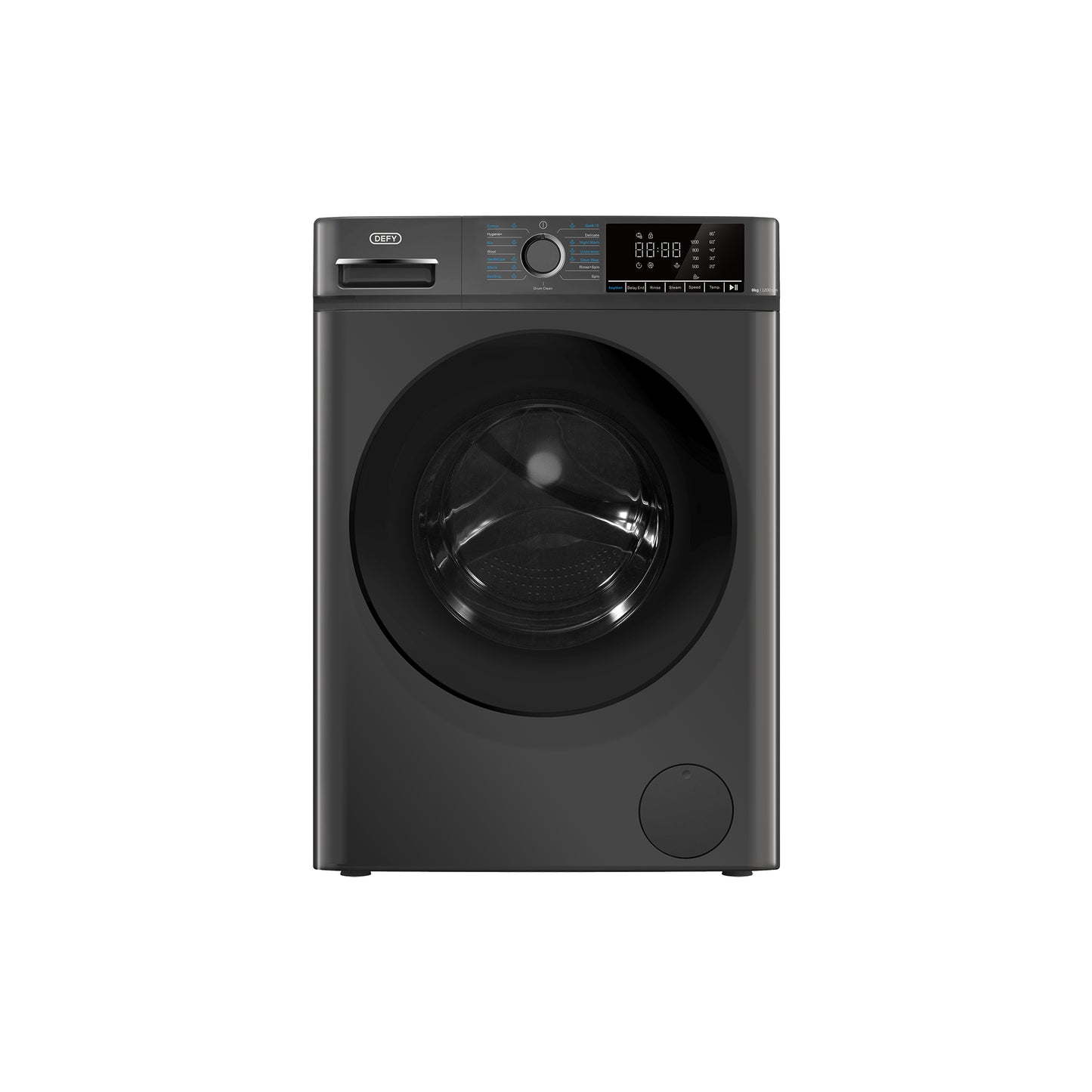 Defy DAW408 8kg Front Loader Washing Machine Manhattan Grey