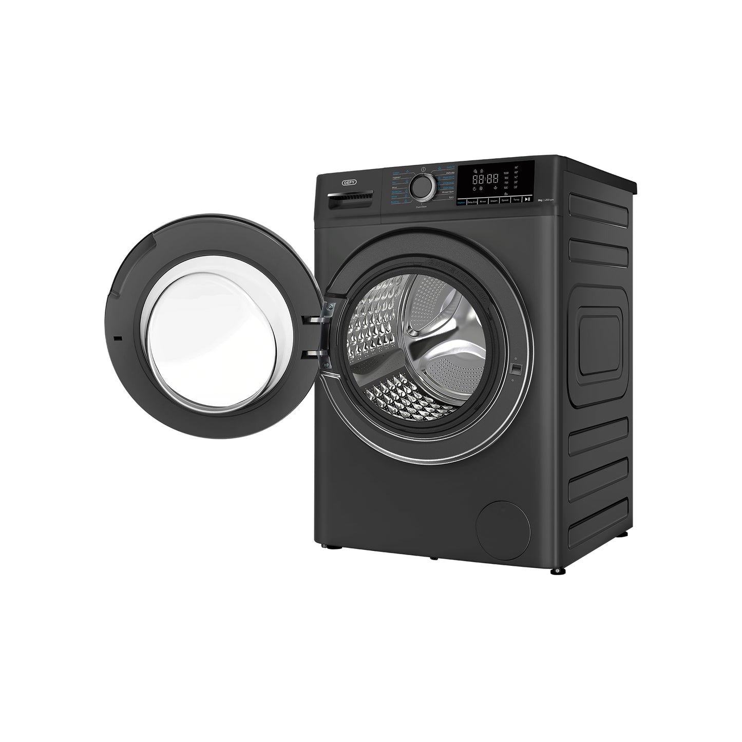 Defy DAW408 8kg Front Loader Washing Machine Manhattan Grey