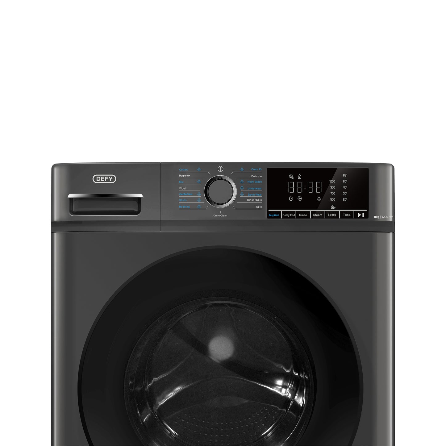 Defy DAW408 8kg Front Loader Washing Machine Manhattan Grey