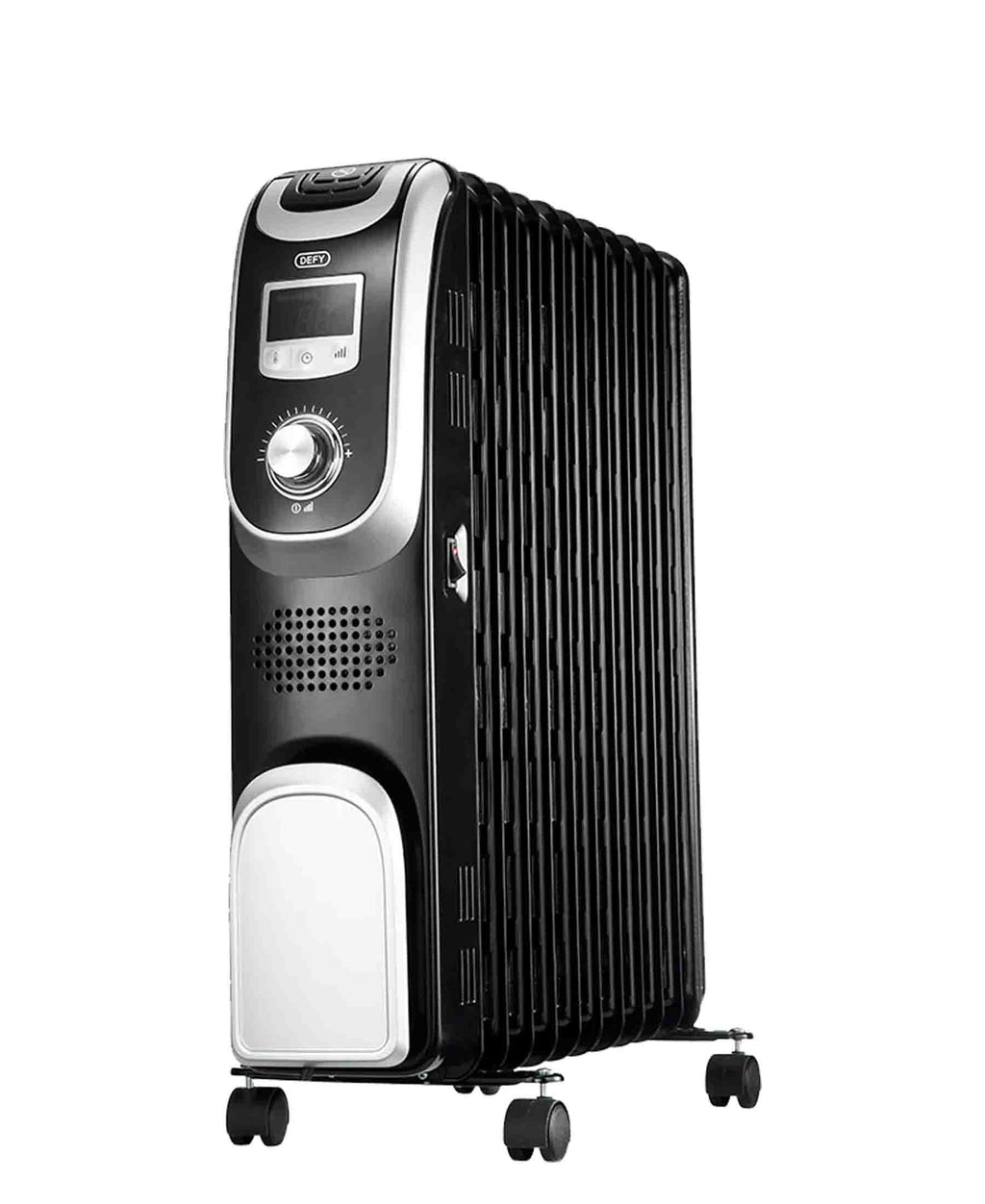 Defy Oil Filled Radiator Heater - Black & Silver