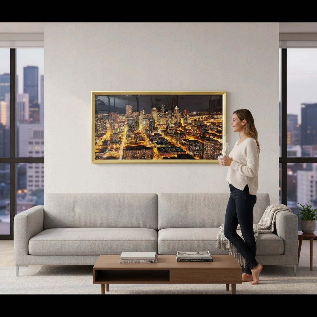 Aura New York City Nights Painting