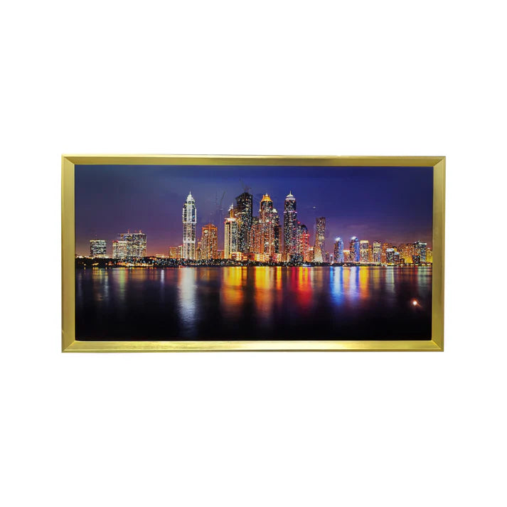 Aura New York Sky Line Painting