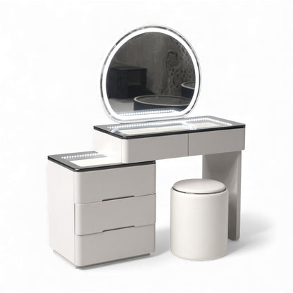 Dressing Table With LED Mirror Grey Top 9904