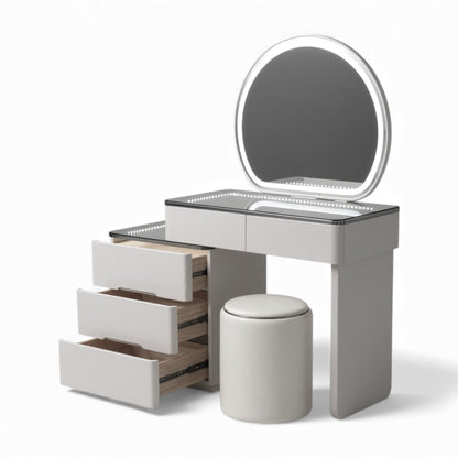 Dressing Table With LED Mirror Grey Top 9904
