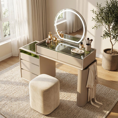 LED Dressing Table Beige