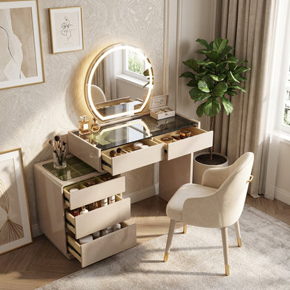 LED Dressing Table Beige Bawas Furnishers LED Dressing Table Beige Bawas Furnishers