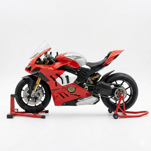 Model Bike Red & White