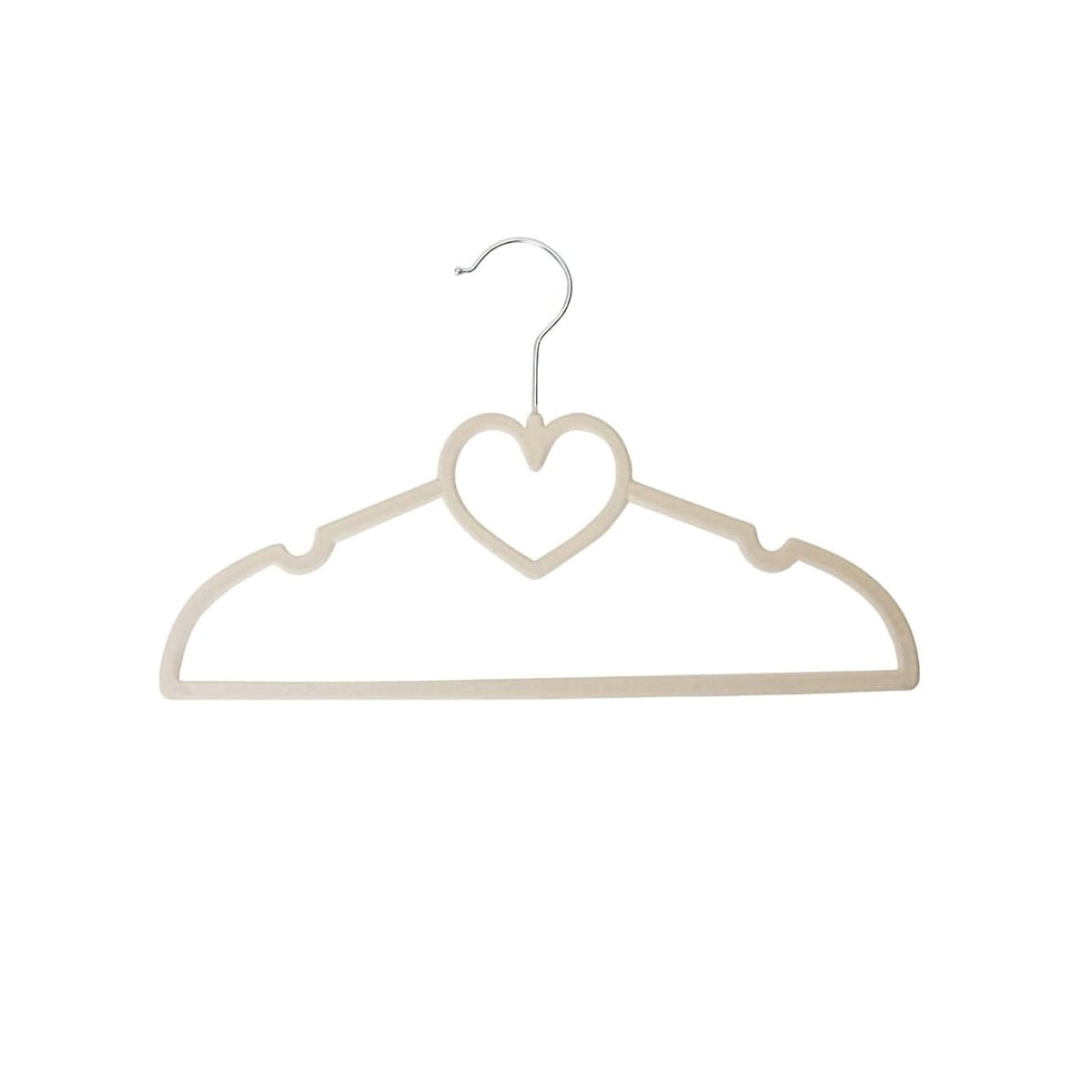 Cream velvet children's hangers