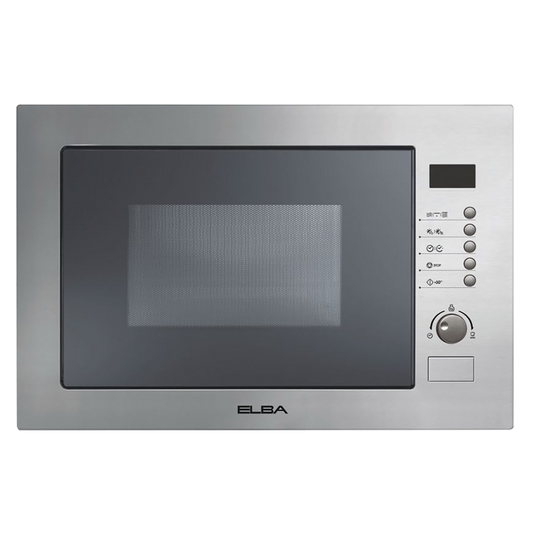 Elba Elio 38cm Built In Microwave Oven With Grill - Stainless Steel - 02/EL 38X MW 25L