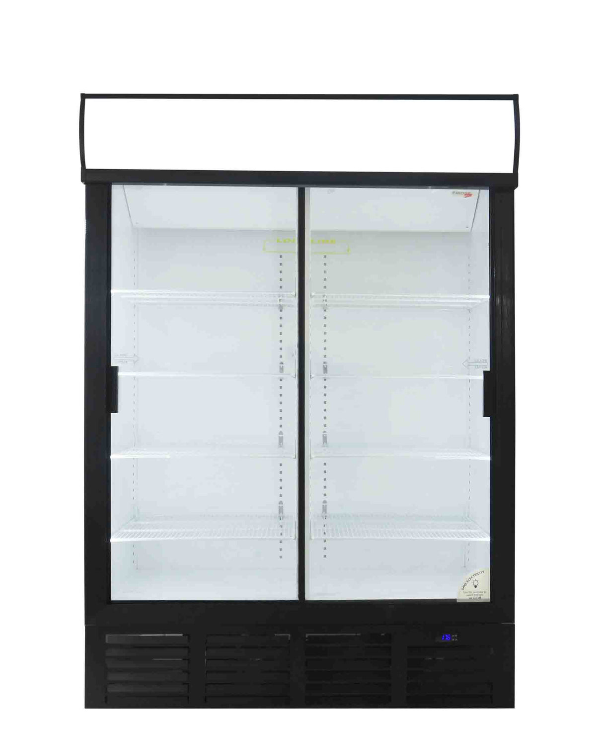 Fridge Star Double Door Coke Fridge Black Bawas Furnishers