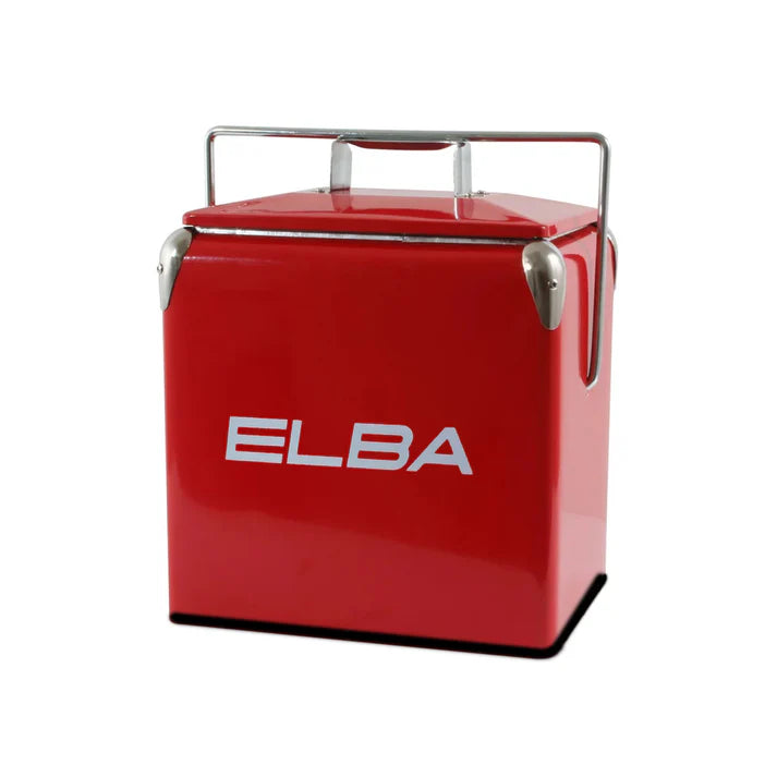 Elba Retro Metal Coolerbox Assorted Colours