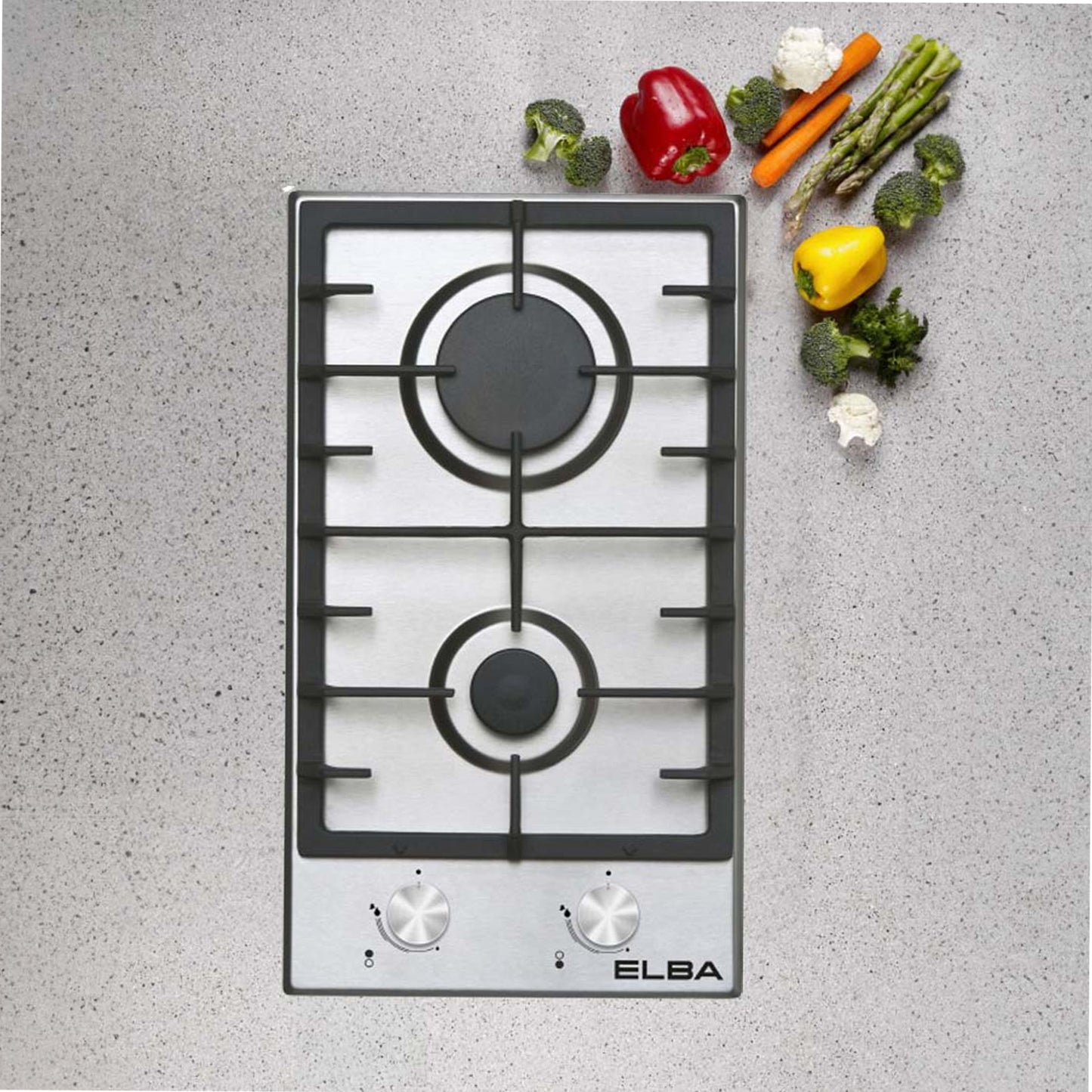 Elba 30cm Domino Gas Hob - 04/T30-200X