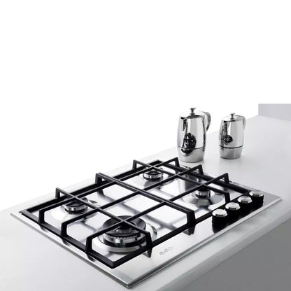 Elba 60cm Gas Hob - Silver