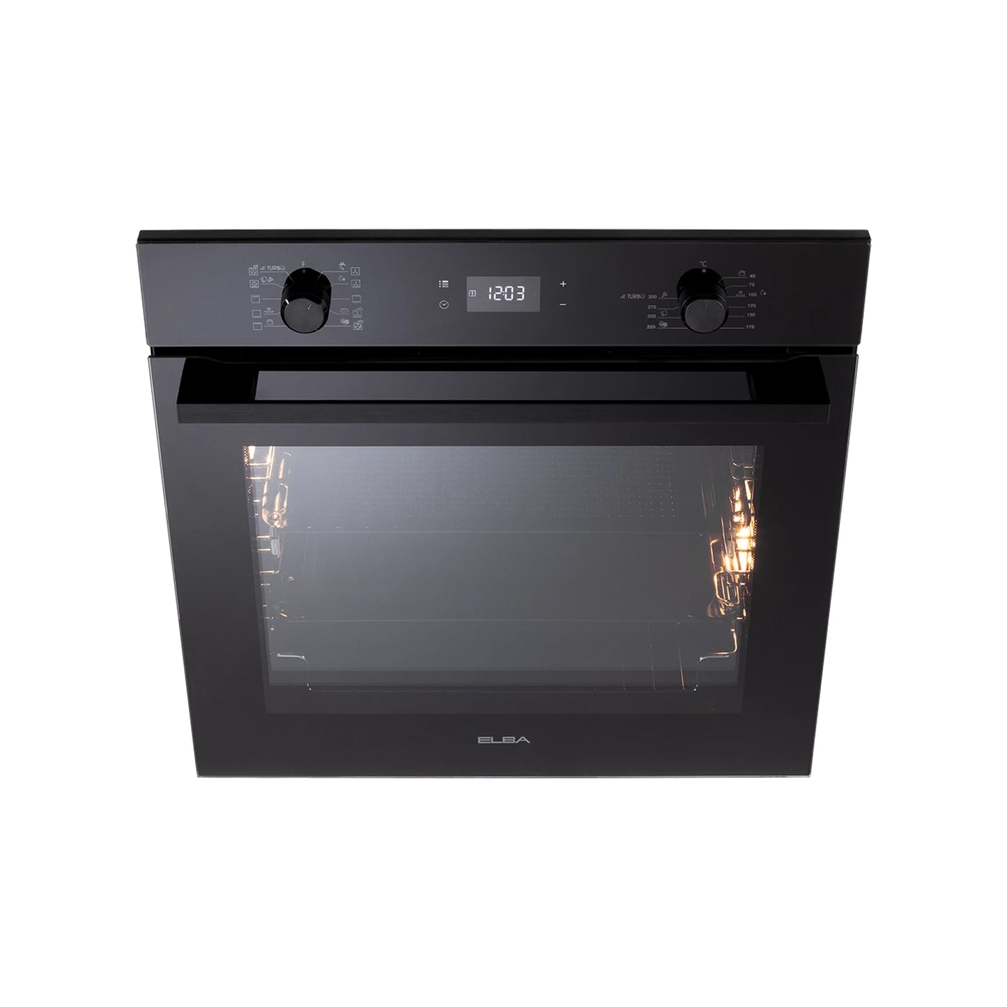 Elba Elio 60cm Electric Multifunction Oven - Black 02/EL 11 XLFB 300