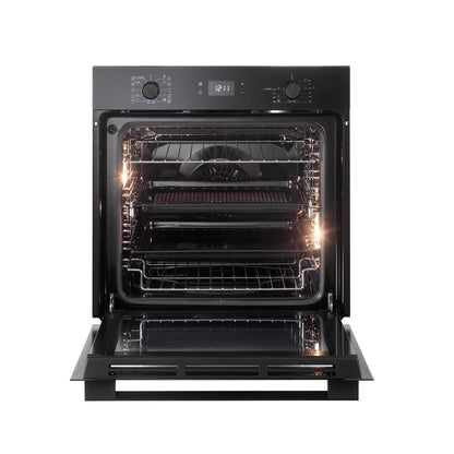 Elba Elio 60cm Electric Multifunction Oven - Black 02/EL 11 XLFB 300