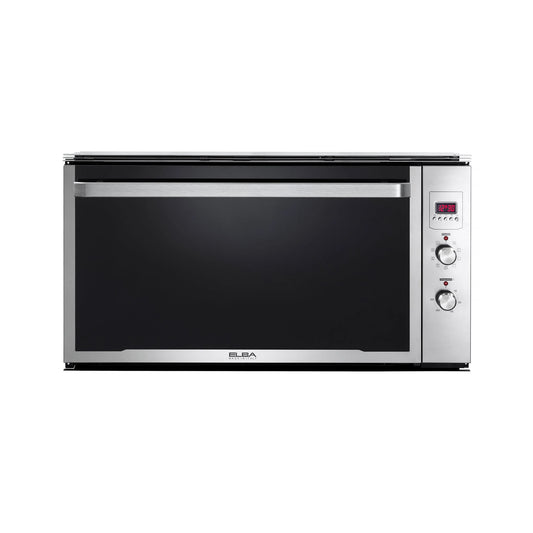 Elba Elio 90cm Multifunction Electric Oven - Silver & Black
