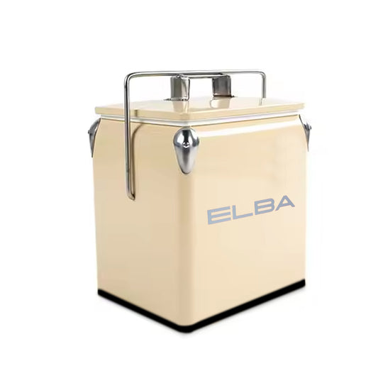 Elba Retro Metal Coolerbox Assorted Colours