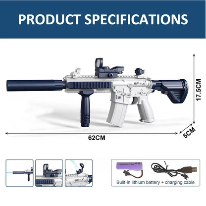 Electric Long Range Water Gun Blue & White