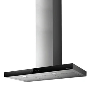 Elica 90cm Box Style Cooker Hood Black Glass Front Panel