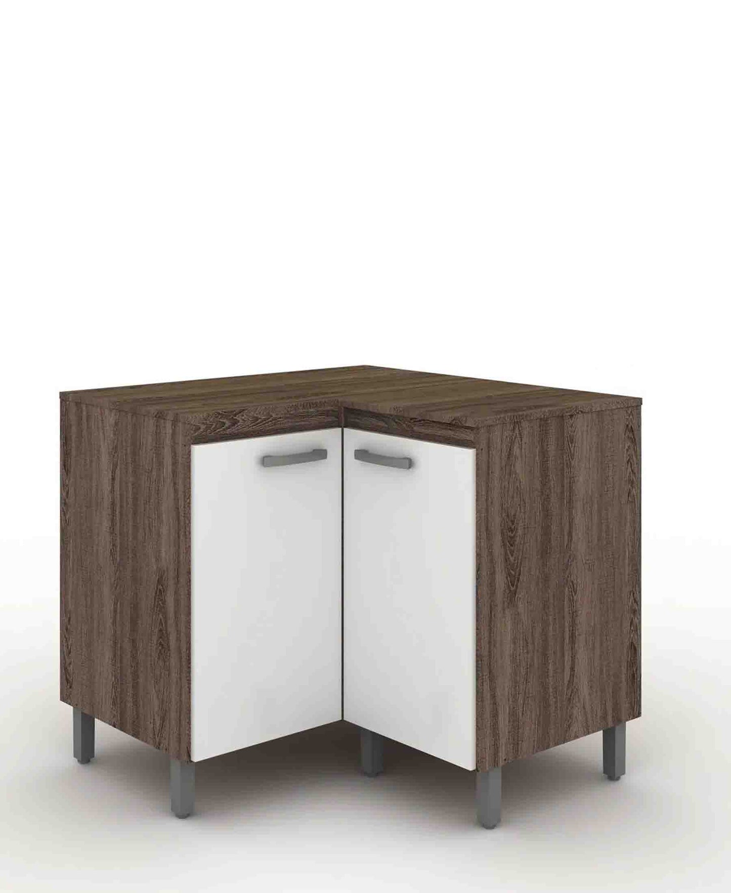 Brazil Kitchen Corner Unit- Arezo – White