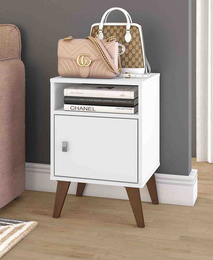 Modern Brazilian Side Table – White