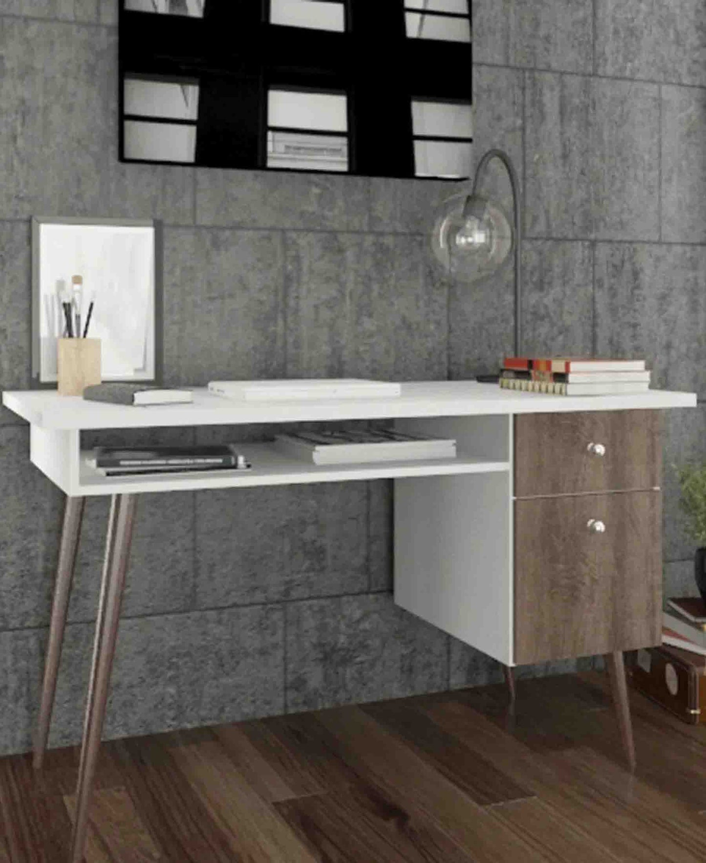 Office Desk White – Rustico