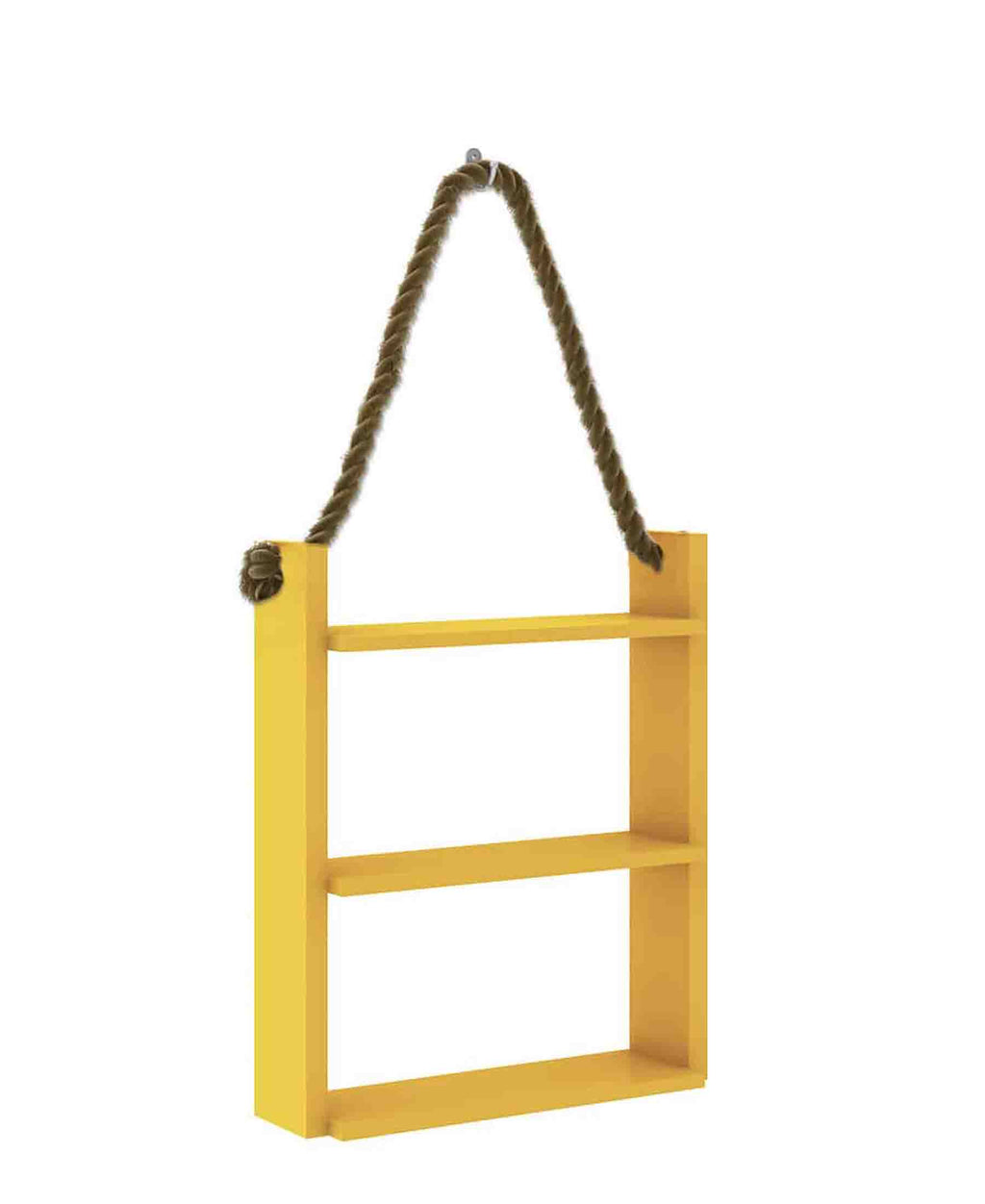 Suspended Three Tier Shelf - Yellow