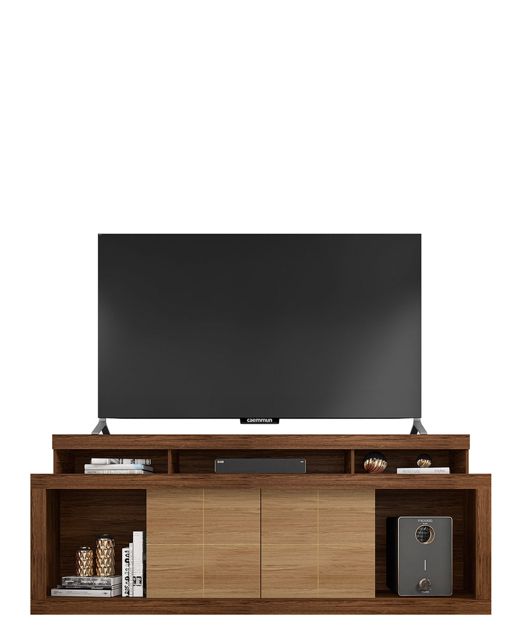 Titan TV Stand – Buriti/Havana