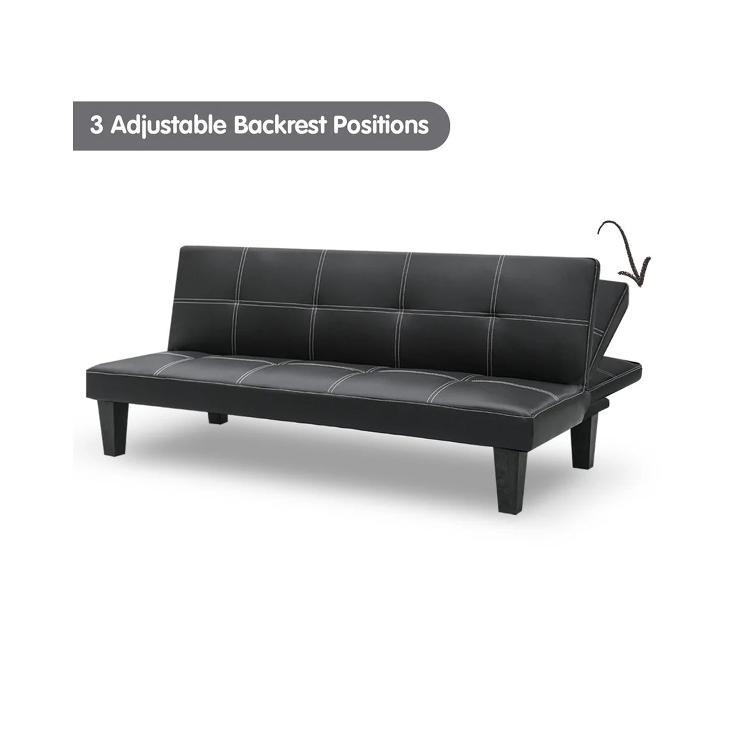 F113PVC Sofa Bed – Available in 3 Colours