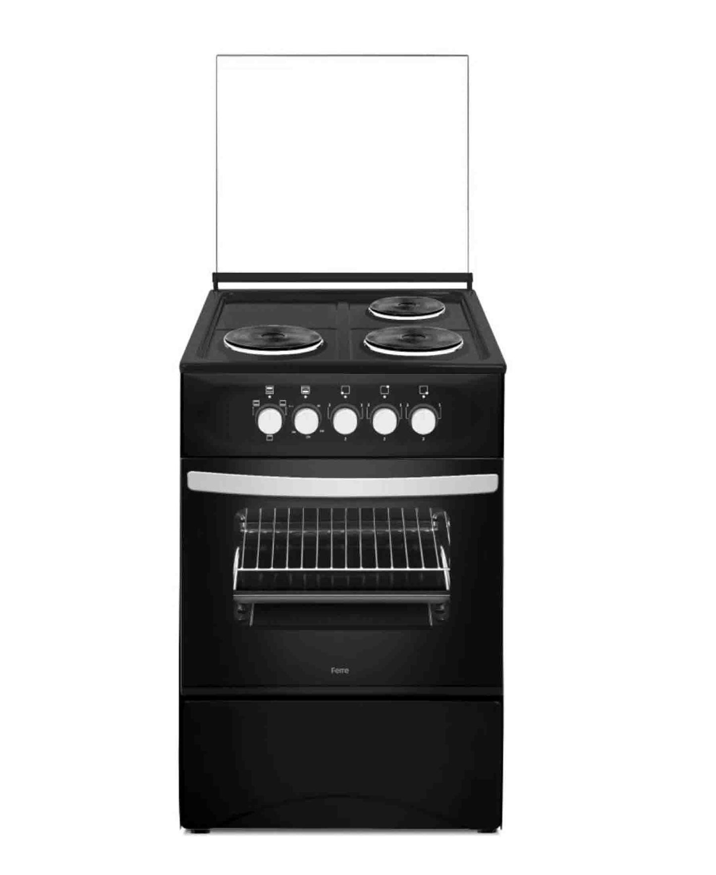 Ferre 3 Plate Free Standing Electrical Cooker – Black
