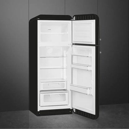 Smeg Retro Combination Fridge 60CM - Glossy Black