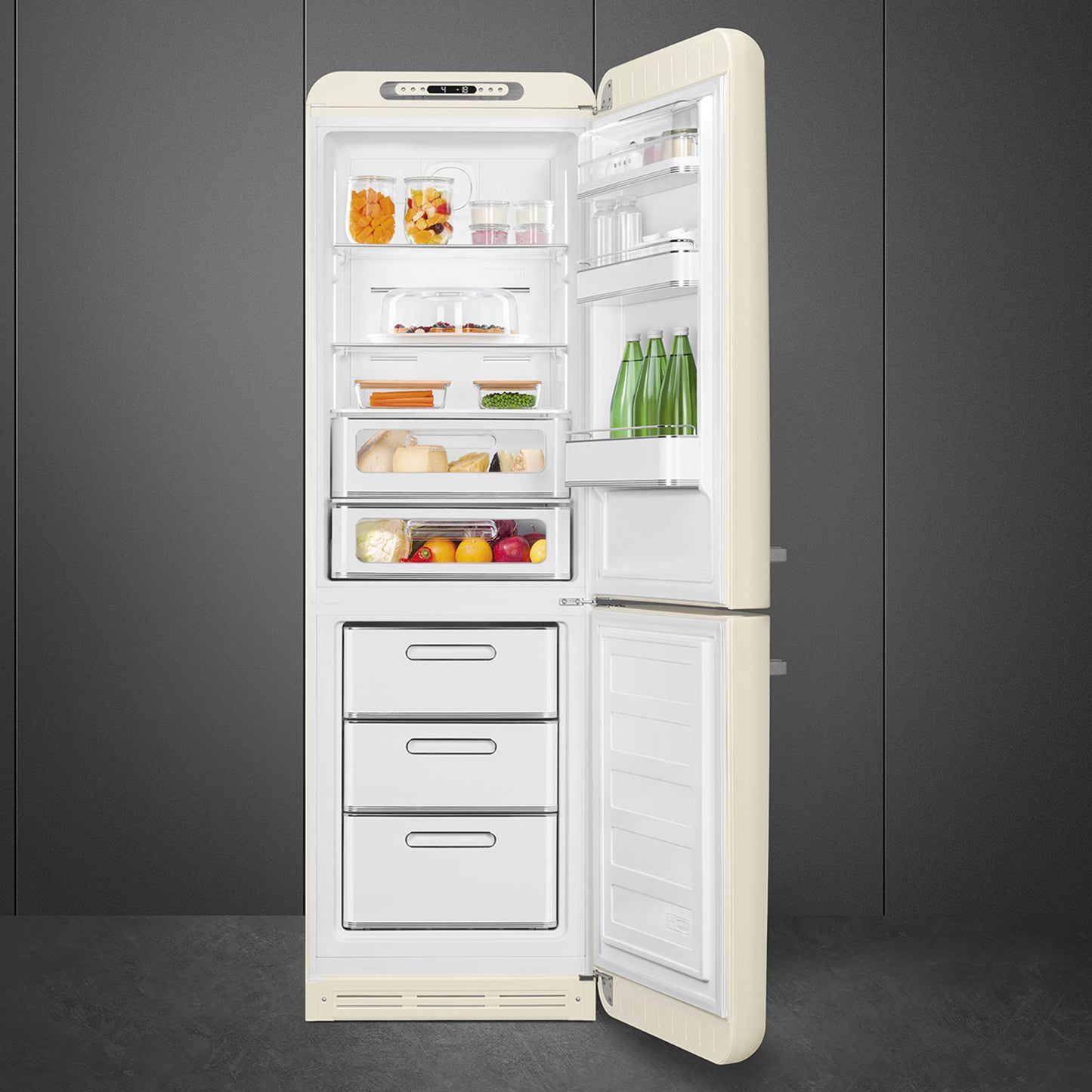 Smeg Retro Combination Fridge 60CM - Cream