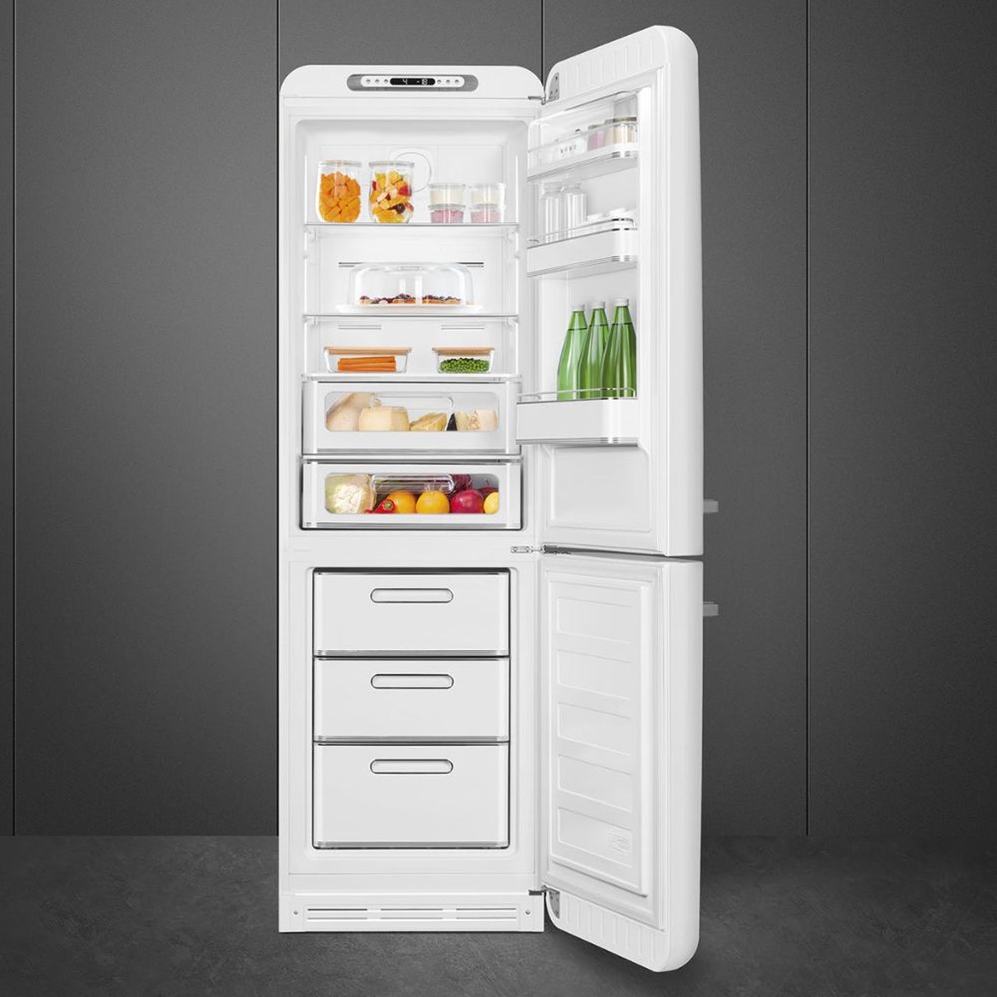 Smeg Retro Combination Fridge 60CM - White