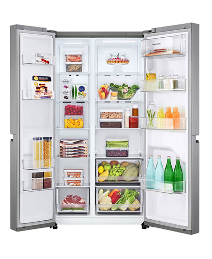 LG 643L Side by Side Fridge In Stainless Finish - GC-B257JLYL