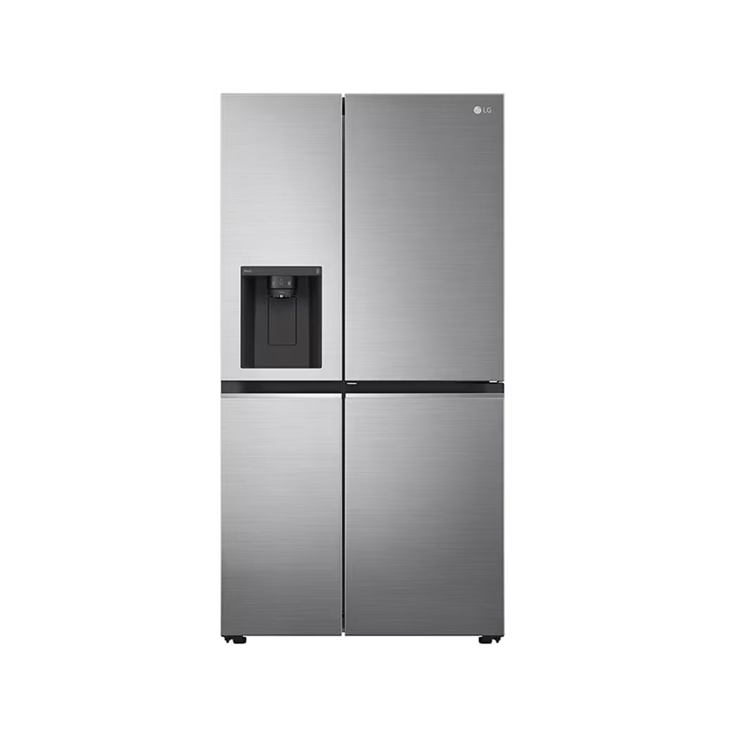 LG 611Lt Platinum Silver Door in Door Side by Side Refrigerator - GC-J257SLSS