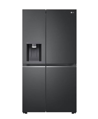 LG 611Lt Matt Black Steel Side by Side Refrigerator