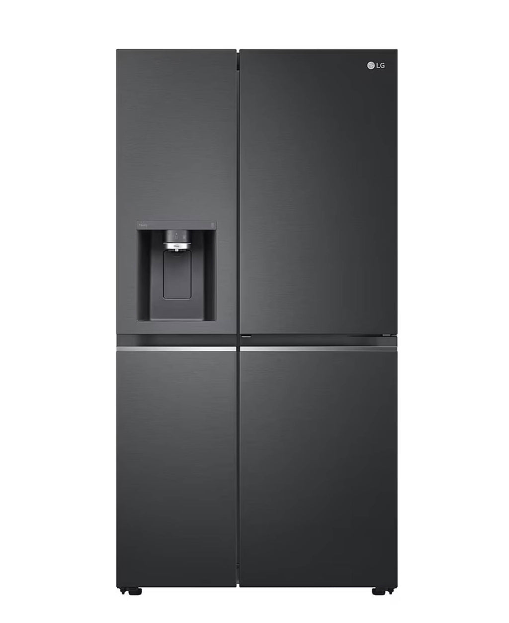 LG 611Lt Matt Black Steel Side by Side Refrigerator