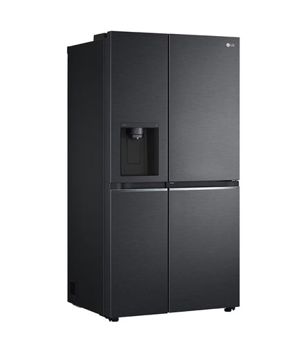 LG  611L  Frost Free Side By Side with Water & Ice Dispenser -Matte Black