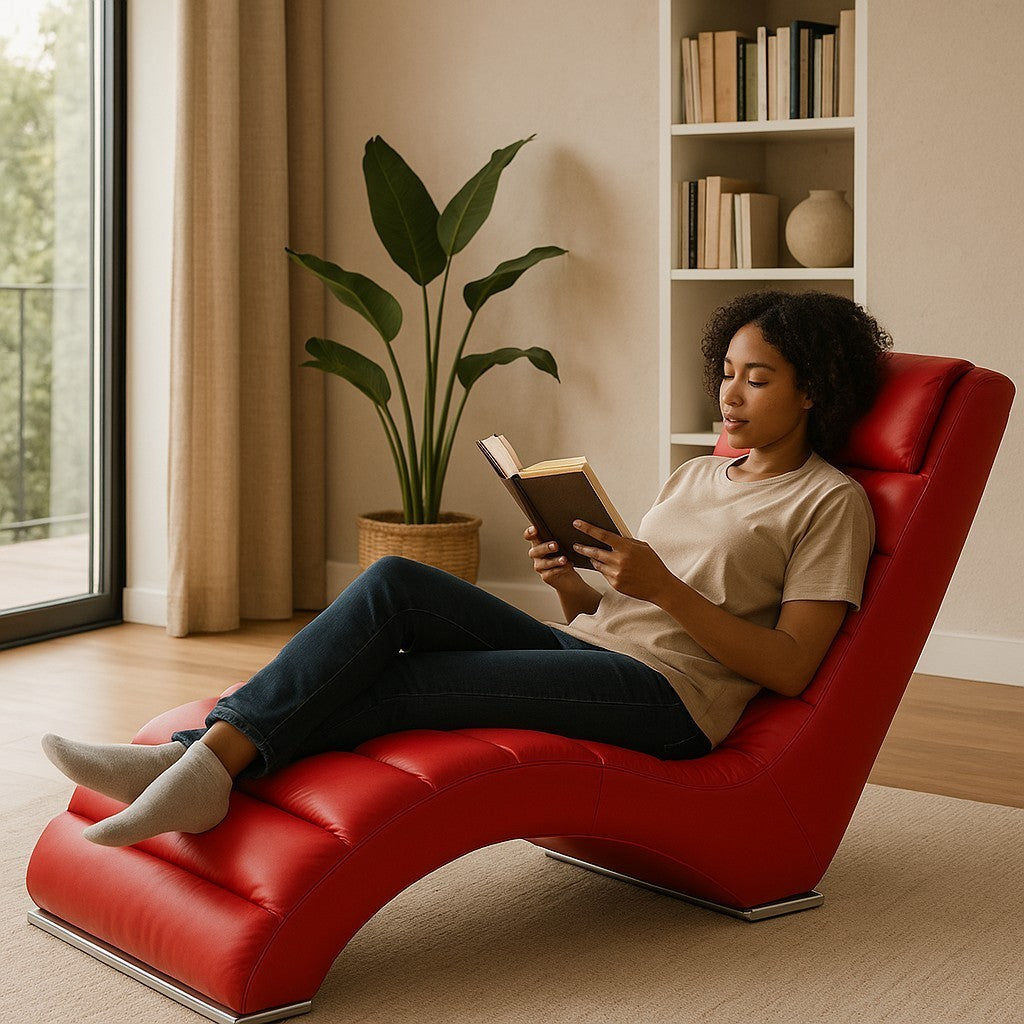 Galaxy Chaise Single Seater Red