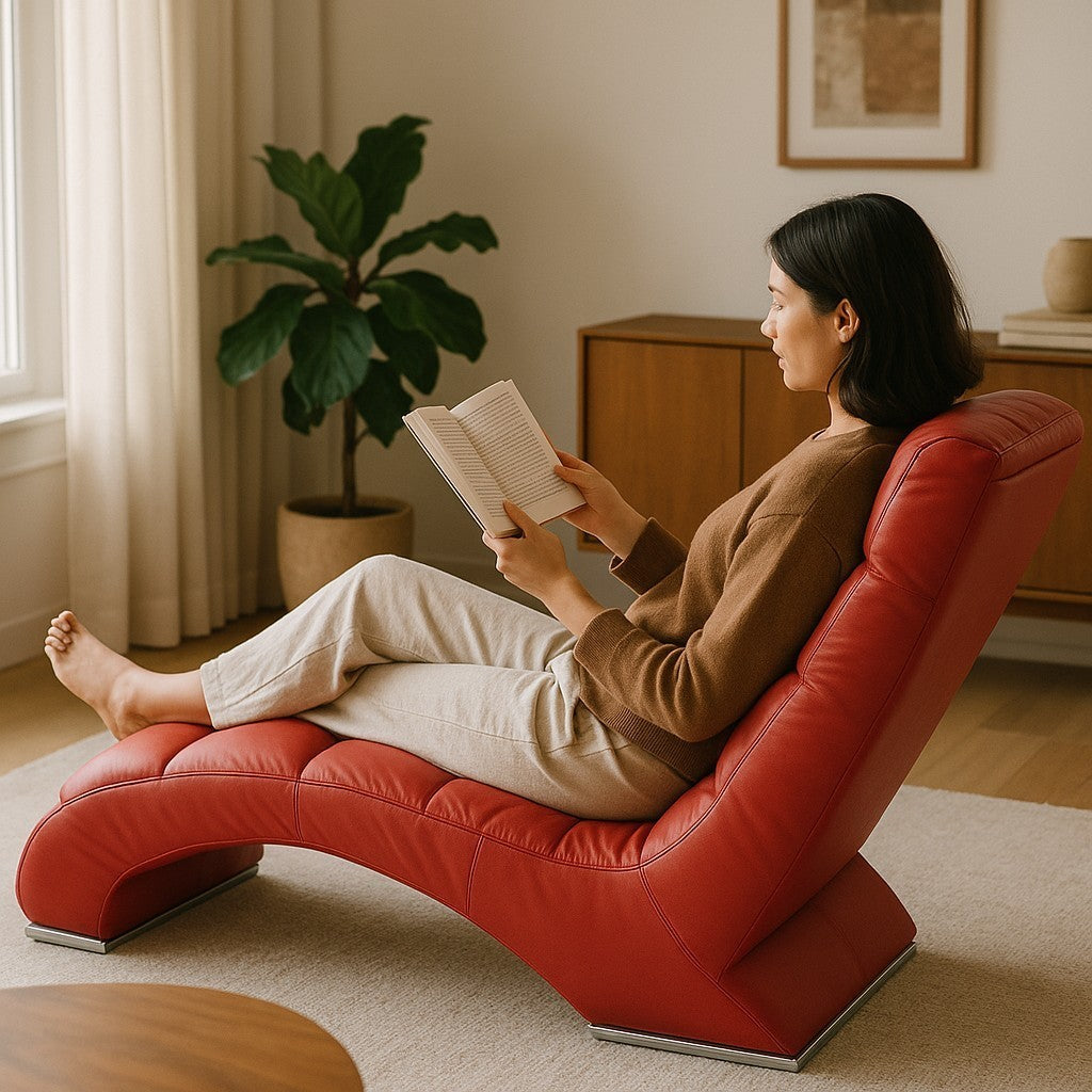 Galaxy Chaise Single Seater Red