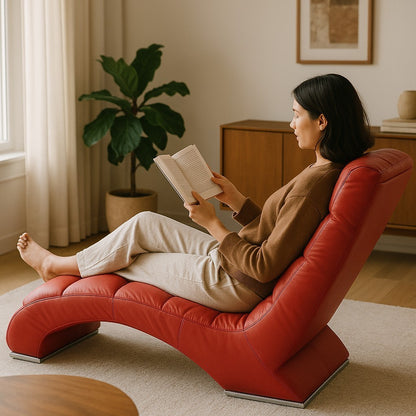 Galaxy Chaise Single Seater Red