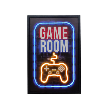 70 x 40cm Game Room Wall Art Multicoloured