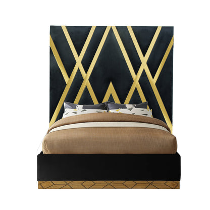 President Headboard Black & Gold