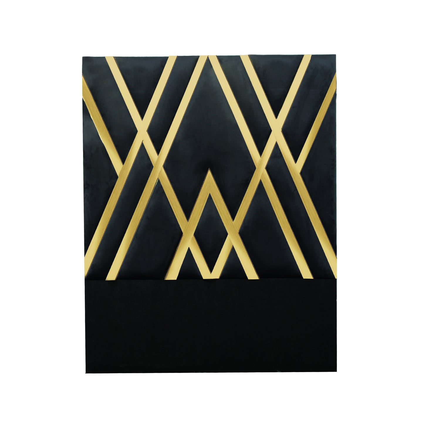 President Headboard Black & Gold