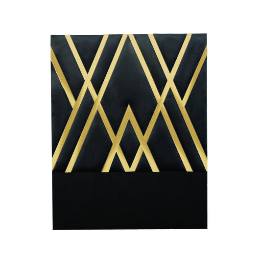 Apex Headboard Black & Gold