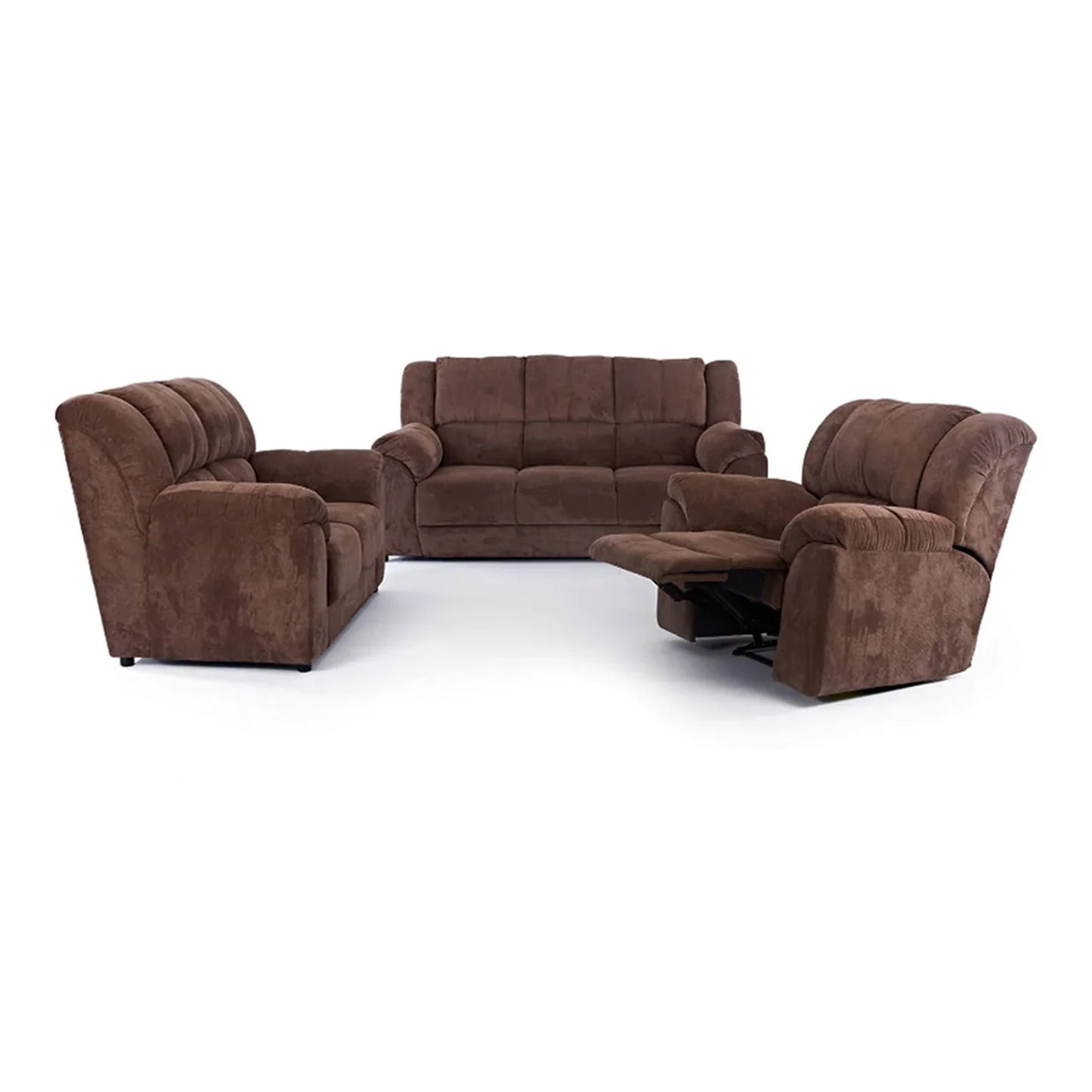 Gomma Gomma Bella 3.2.1 1 Action Recliner Lounge Suite Brown